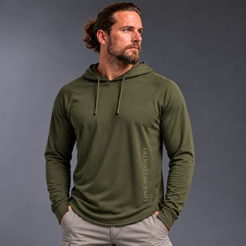 Long Sleeve Lightweight Hoodie Shirt