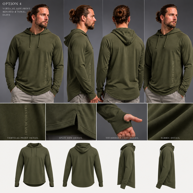 Long Sleeve Lightweight Hoodie Shirt